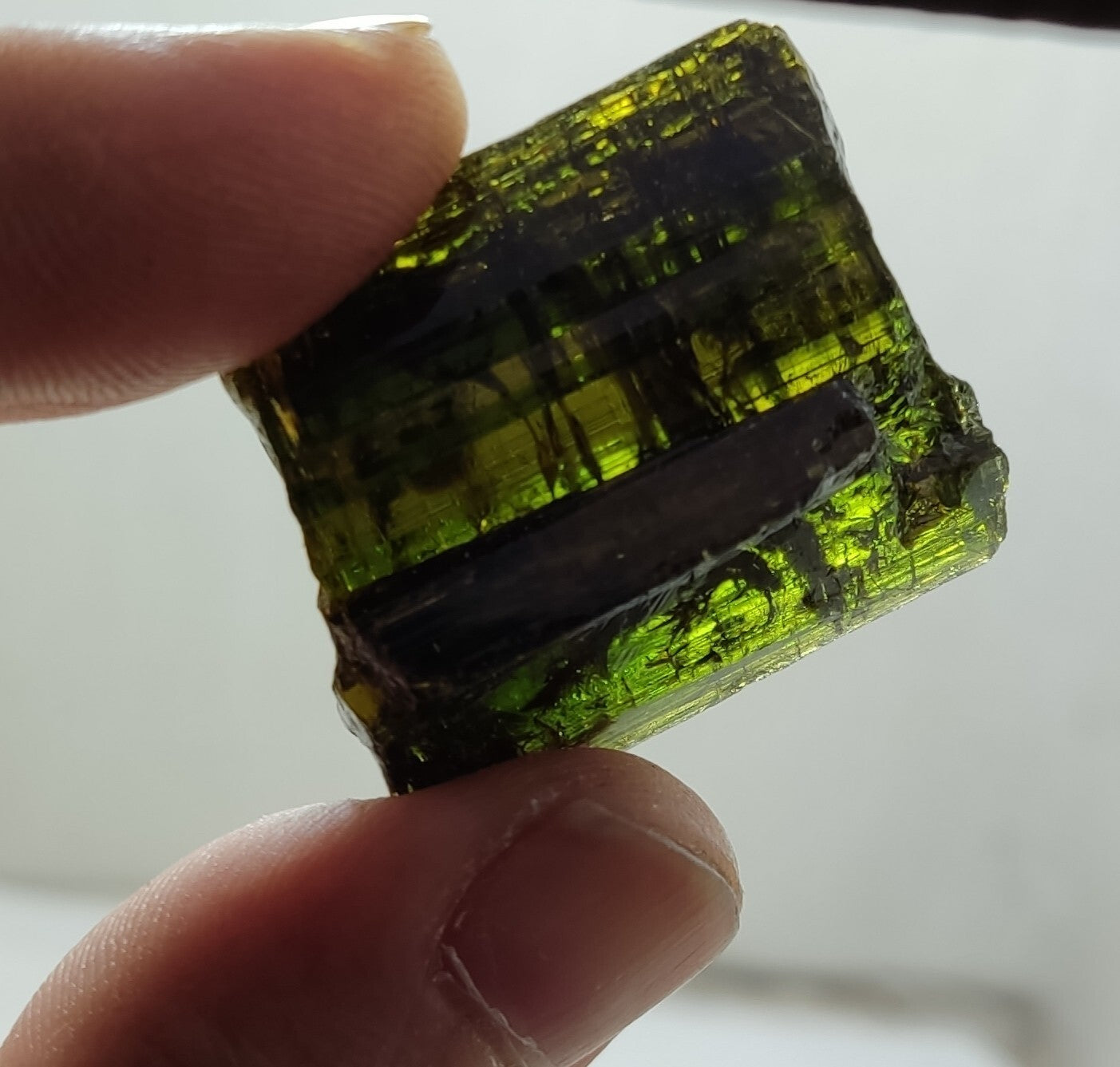 An Aesthetic specimen of epidote crystal 30 grams