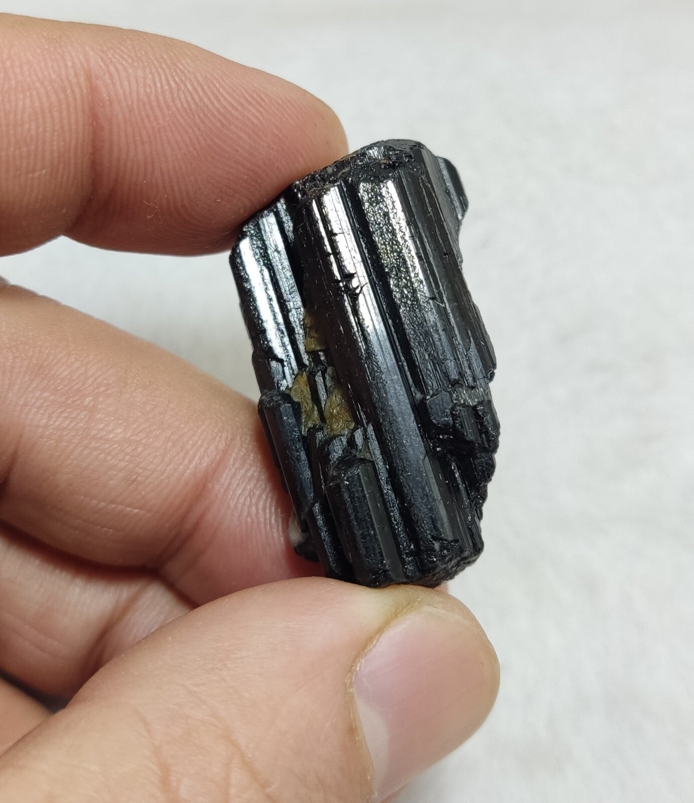 An amazing specimen of terminated black tourmaline 24 grams