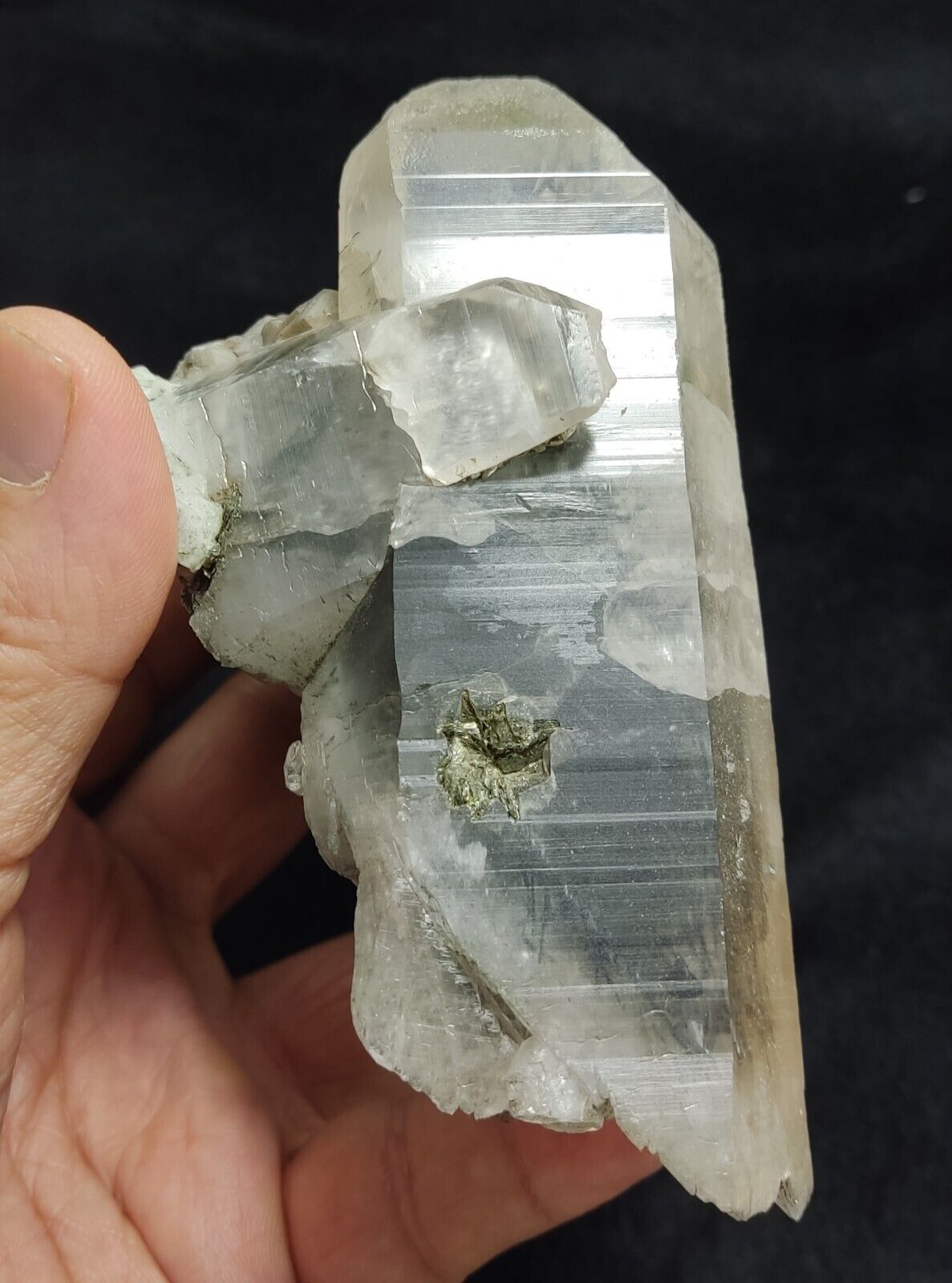 An Aesthetic specimen of quartz with Calcite and other minerals 679 grams