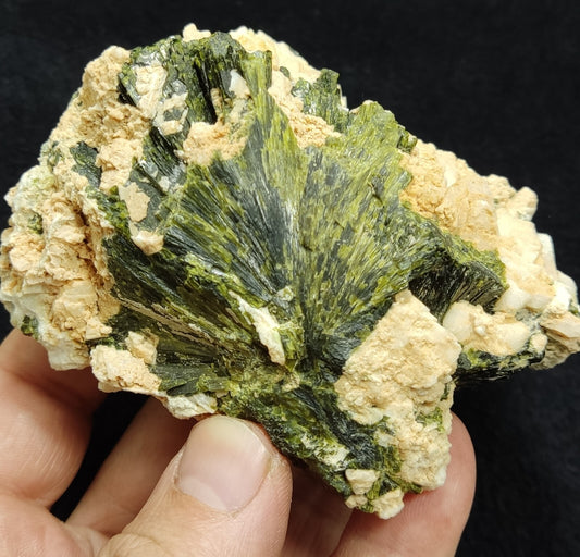 A very Aesthetic Naturally terminated specimen of epidote on matrix 416 grams