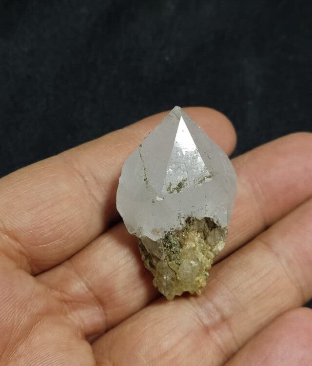 Naturally Terminated Quartz Point With Chlorite Inclusions.