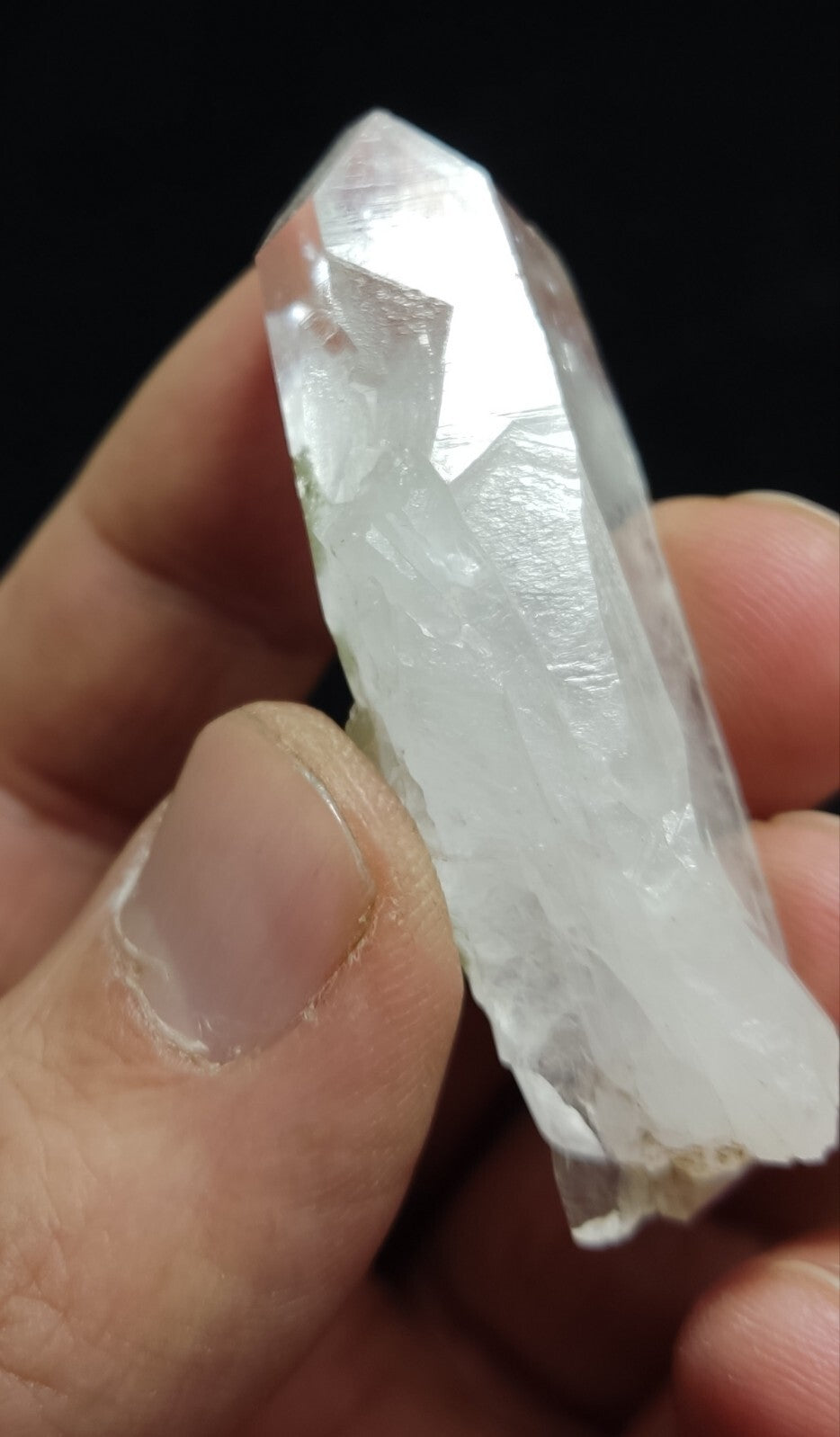 An Aesthetic terminated Quartz crystal with chlorite inclusions 27 grams