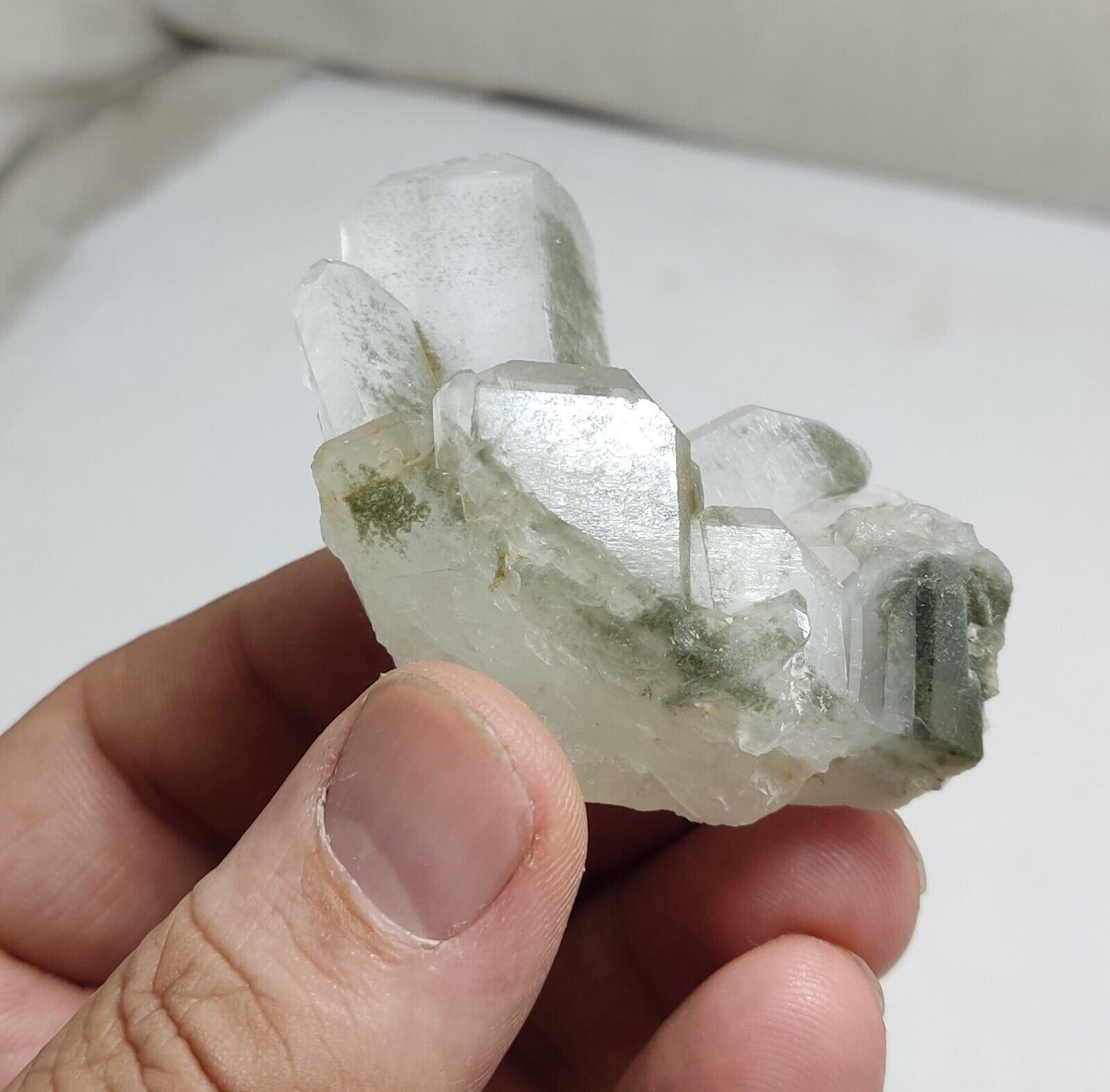 An Aesthetic Natural beautifully terminated Chlorite Quartz specimen 55 grams