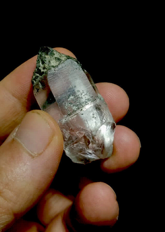 Natural Chlorite Quartz Crystal 21 Grams