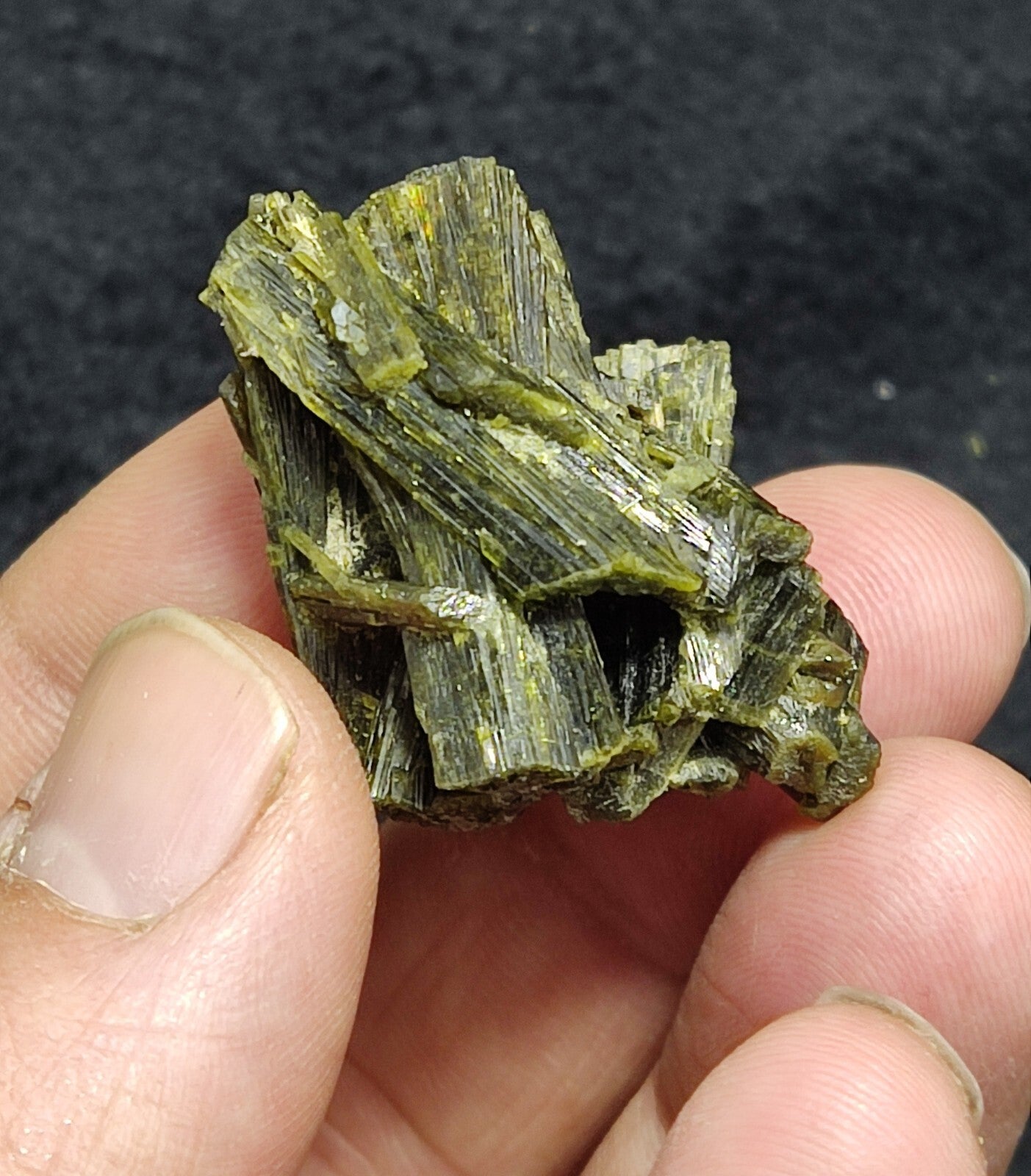 A very Aesthetic Natural beautifully terminated epidote specimen 20 grams