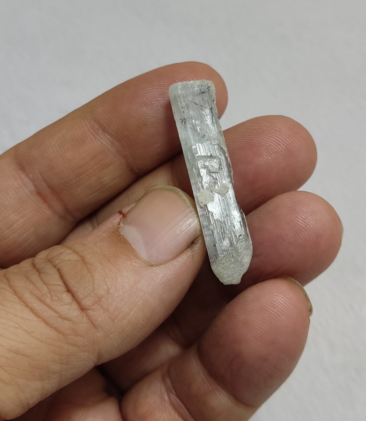 An Aesthetic specimen of aquamarine crystal 5 grams