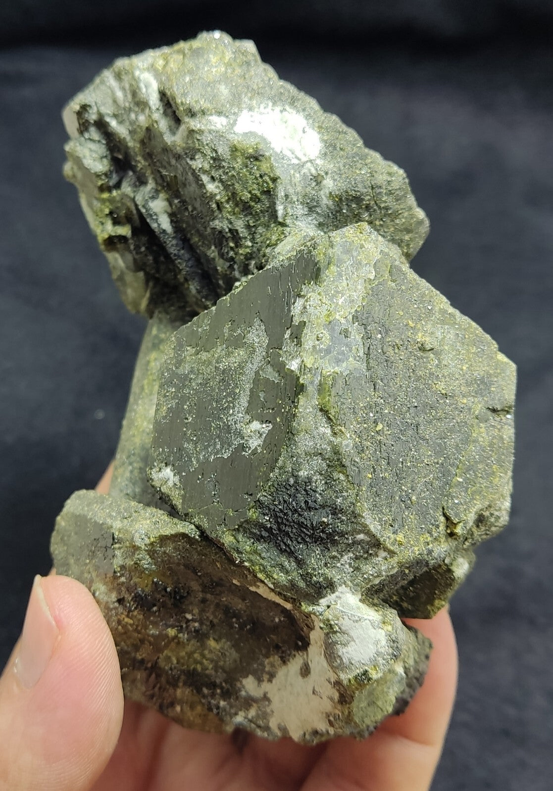 An Aesthetic Natural terminated epidote cluster 957 grams