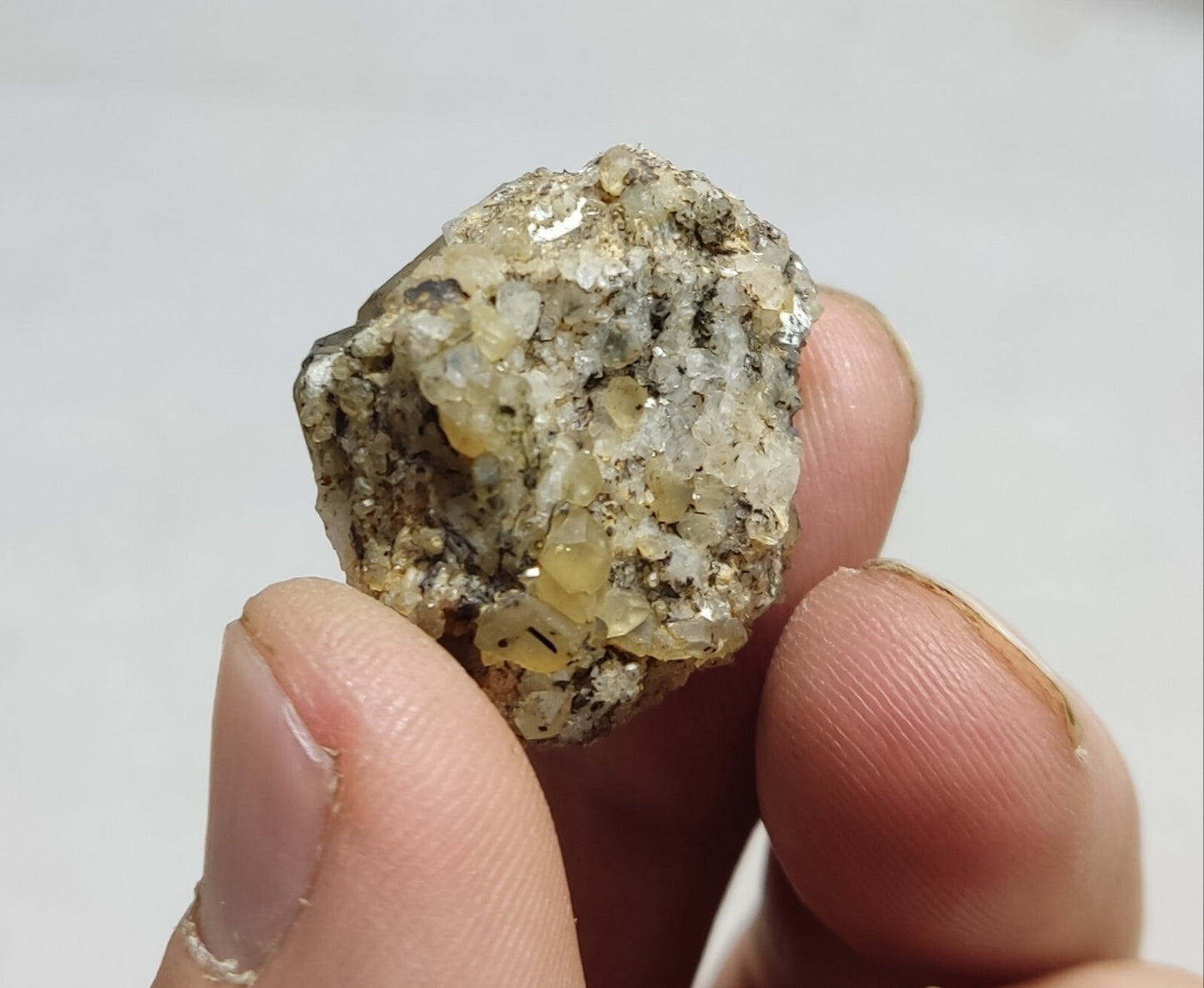 An aesthetic natural terminated astrophyllite Quartz crystal on matrix 15 grams