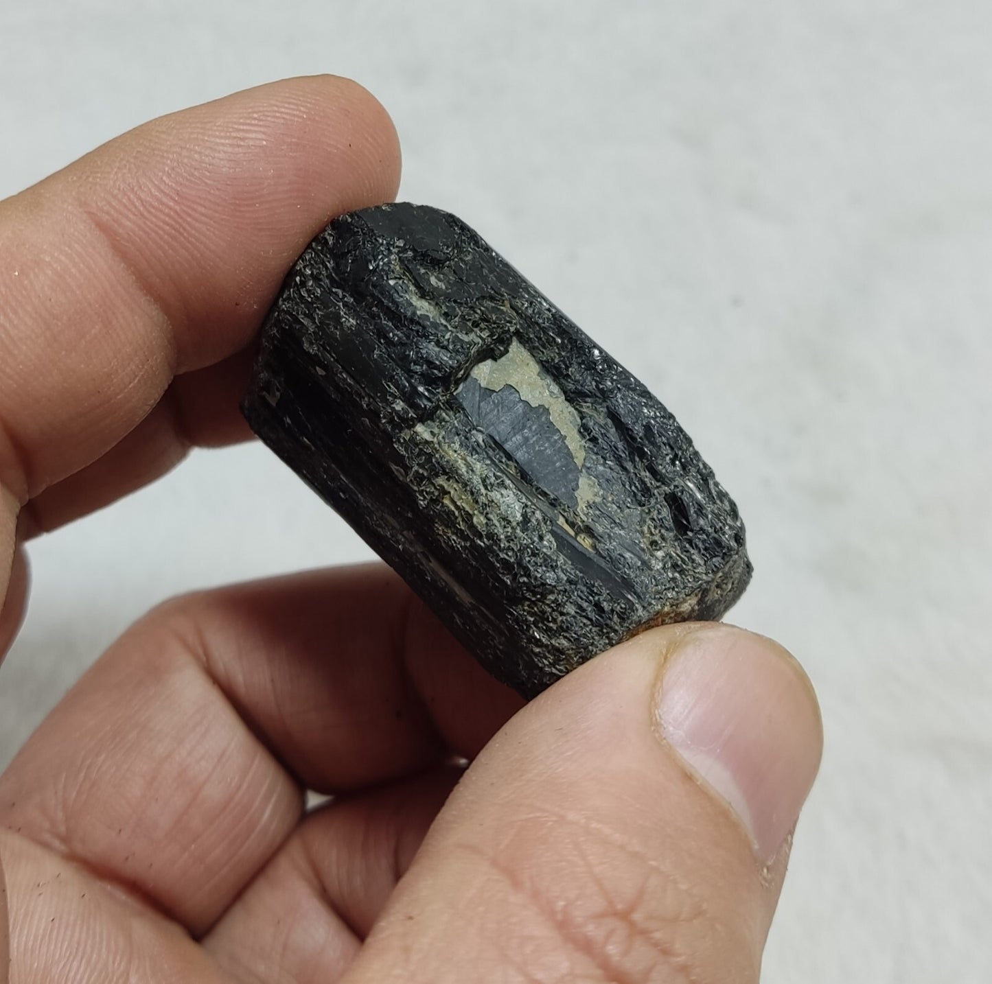 An amazing specimen of terminated black tourmaline 46 grams