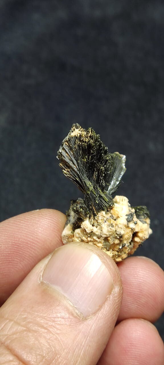 Natural Epidote On Matrix 8.5 Grams.