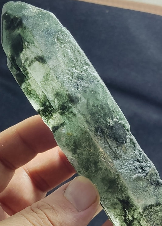 An Aesthetic Natural beautifully terminated chlorite Quartz specimen 260 grams