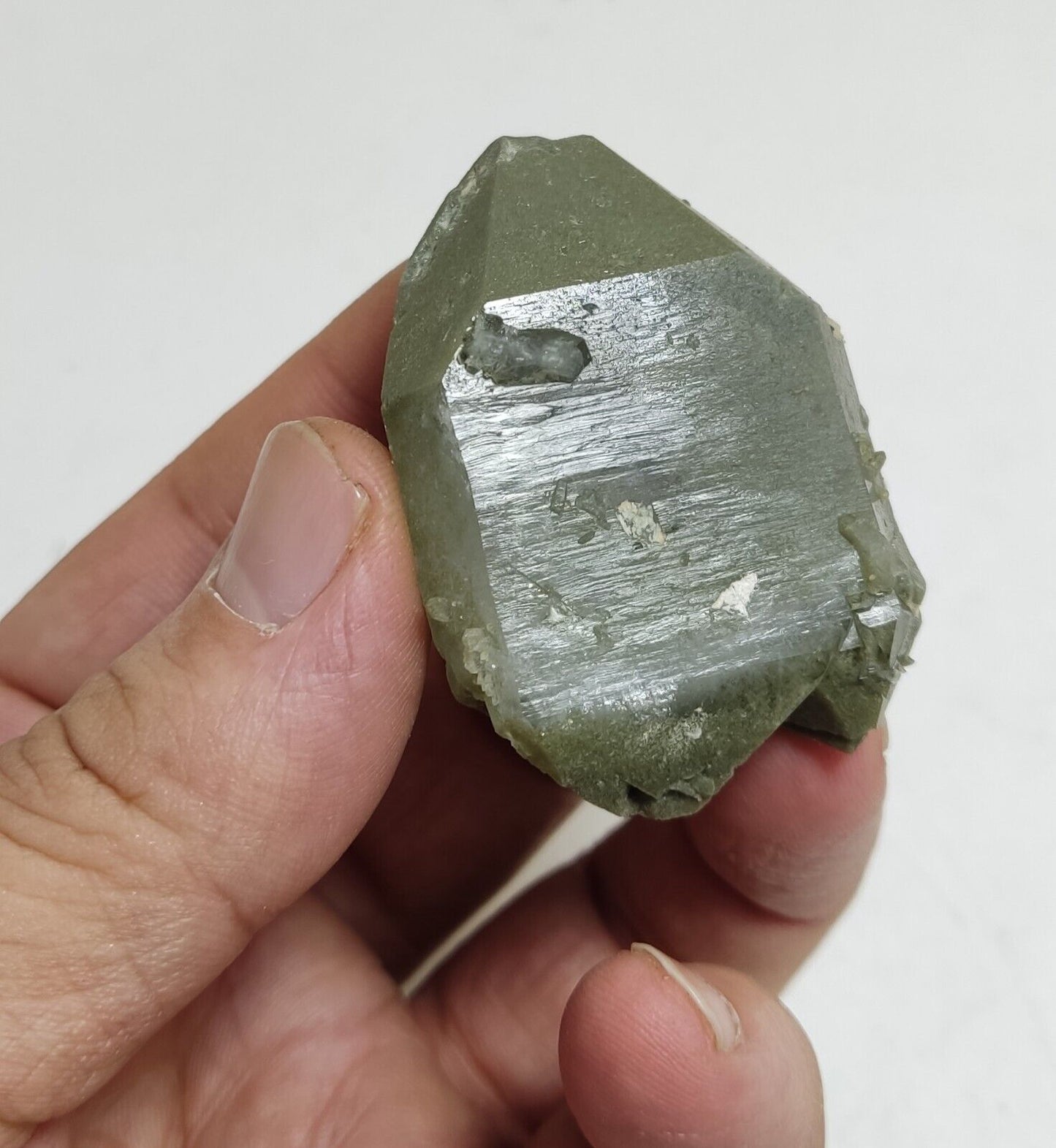 An Aesthetic Natural beautifully terminated Chlorite Quartz specimen 63 grams
