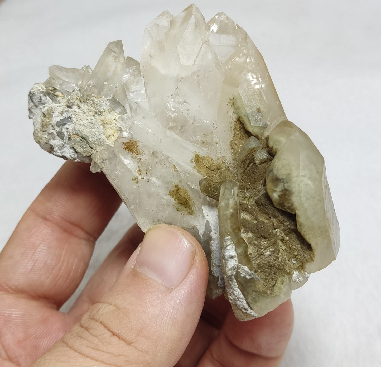 An Aesthetic Natural beautifully terminated Chlorite Quartz cluster 229 grams