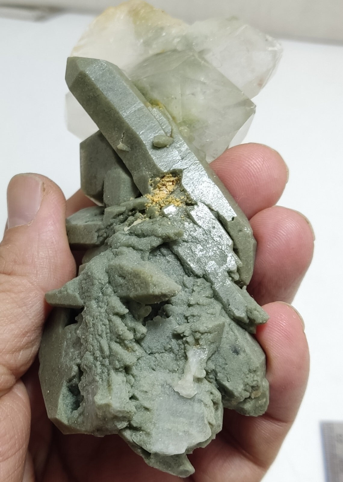An Aesthetic Natural beautifully terminated Chlorite Quartz cluster 196 grams