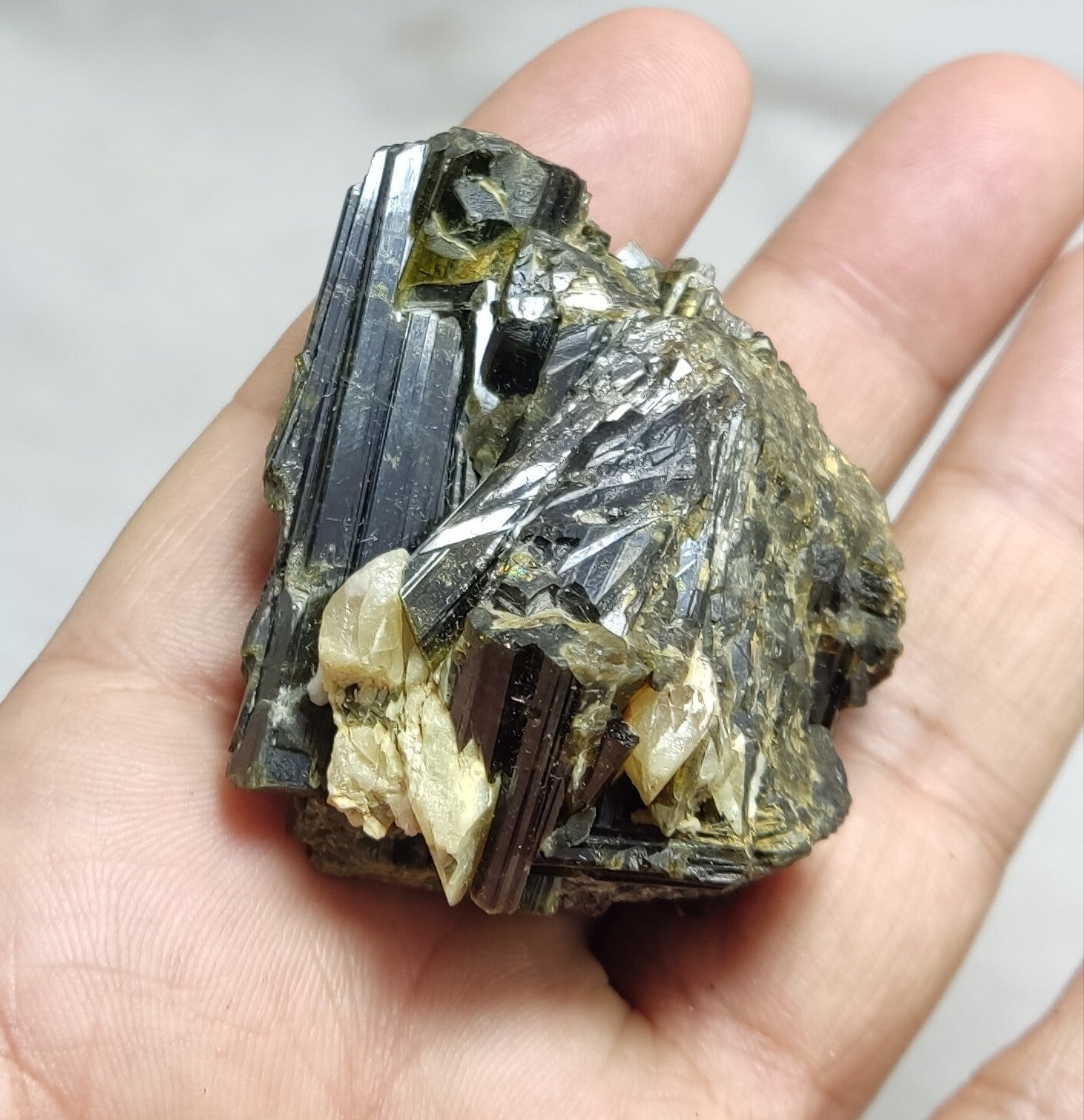 An Aesthetic specimen of epidote 97 grams