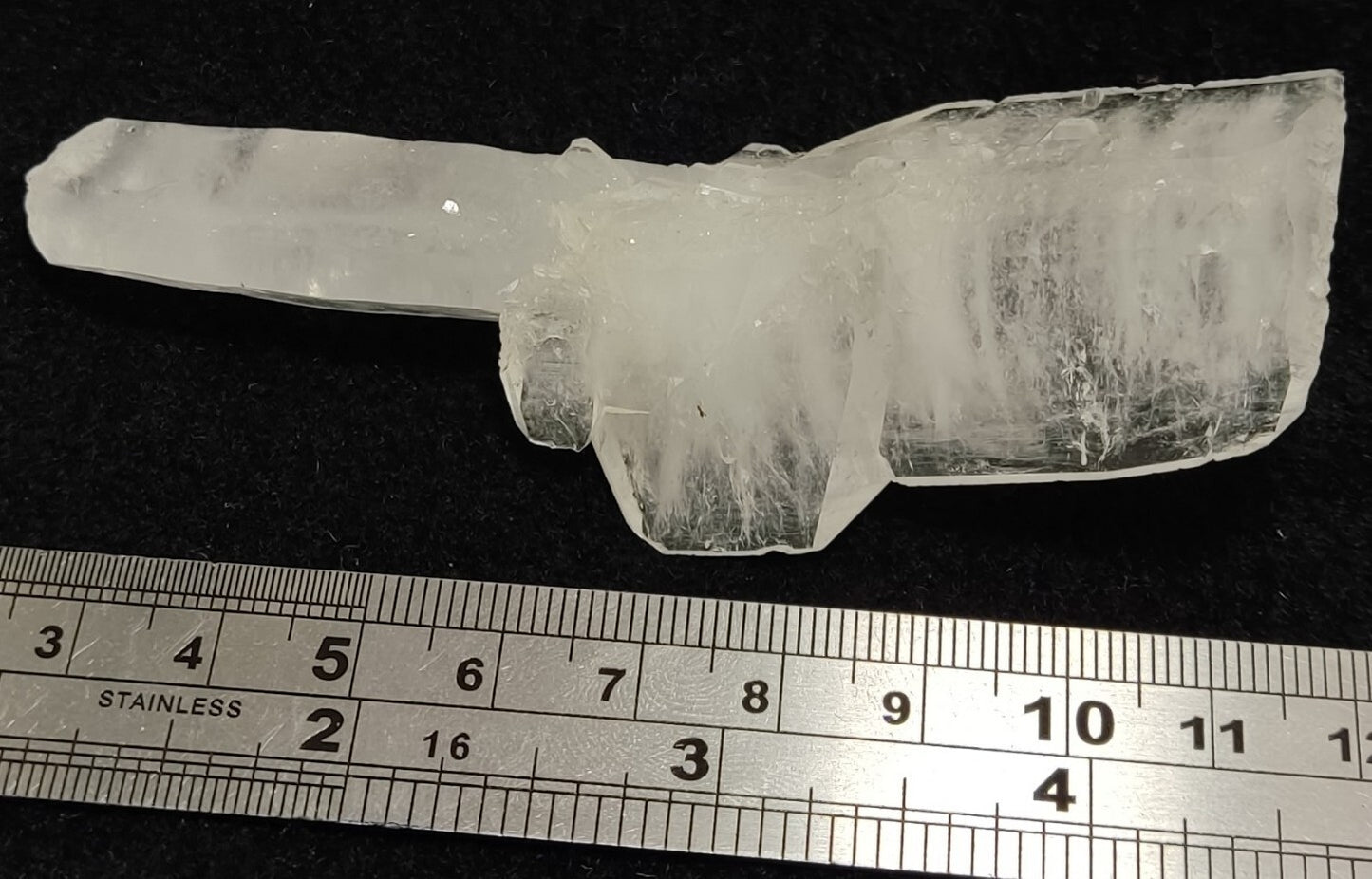 An aesthetic specimen of terminated faden Quartz crystal 54 grams