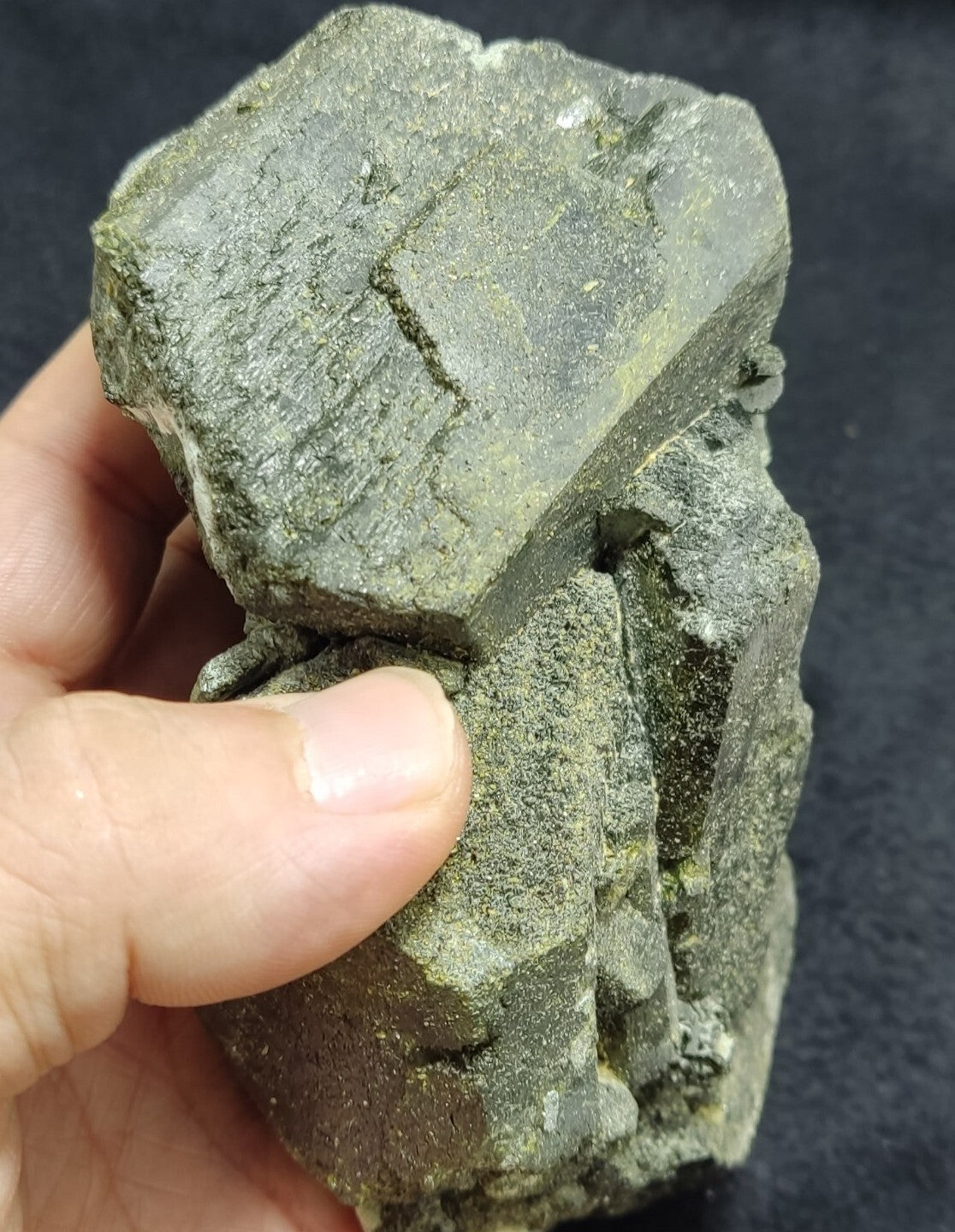 An Aesthetic Natural terminated epidote cluster 957 grams