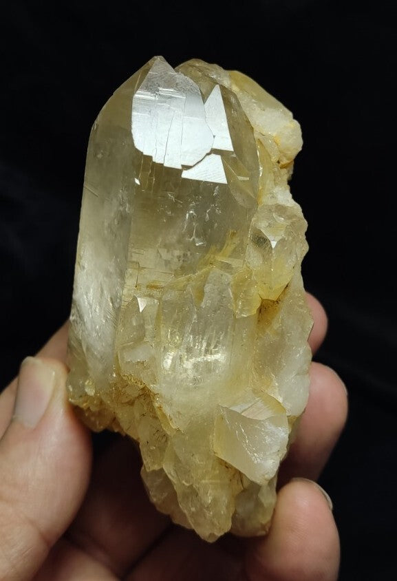 Natural Light Yellow Quartz Crystal 273 grams
