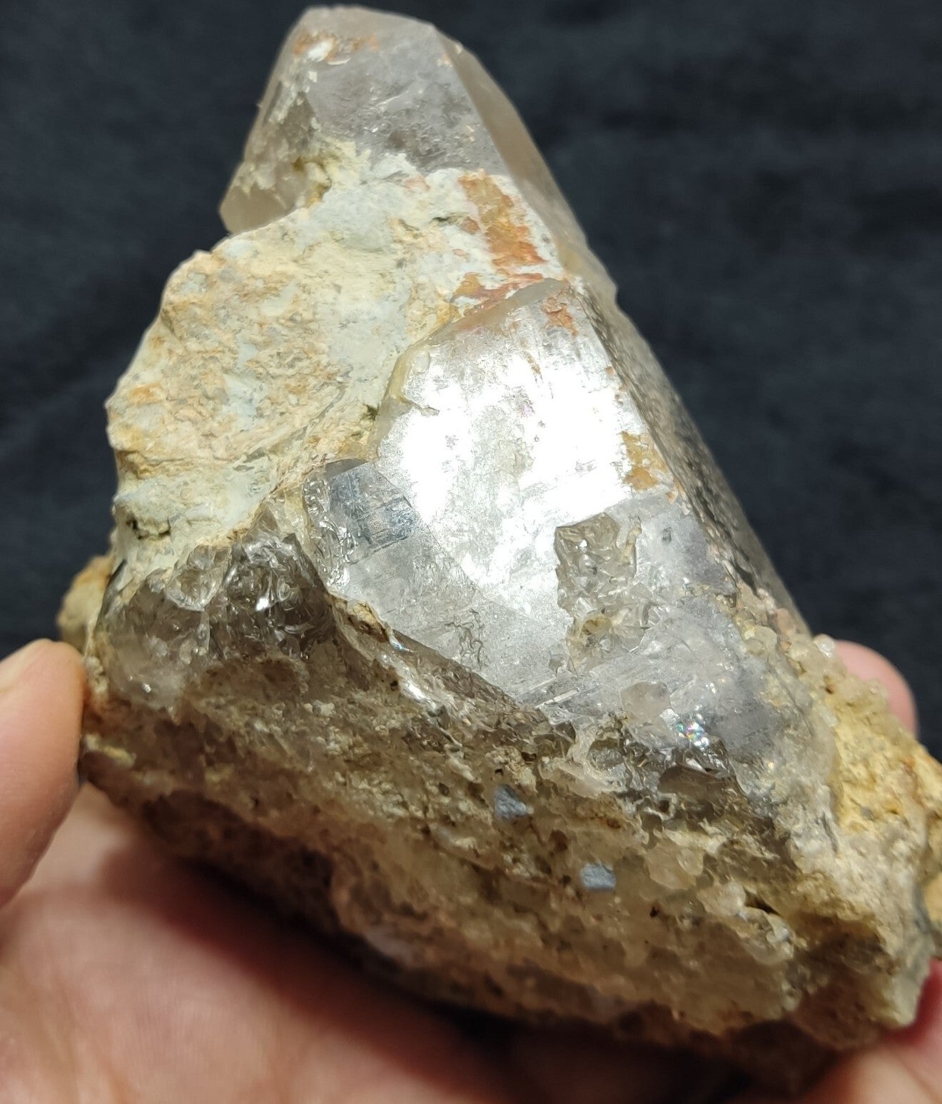 An Aesthetic terminated Partly Smoky Quartz specimen 493 grams