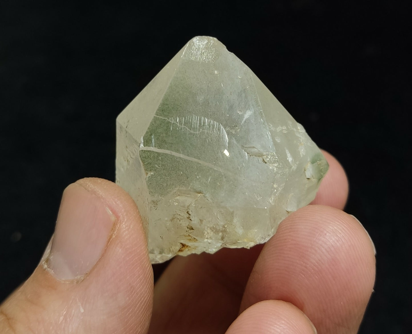 An aesthetic terminated chlorite quartz crystal 39 grams