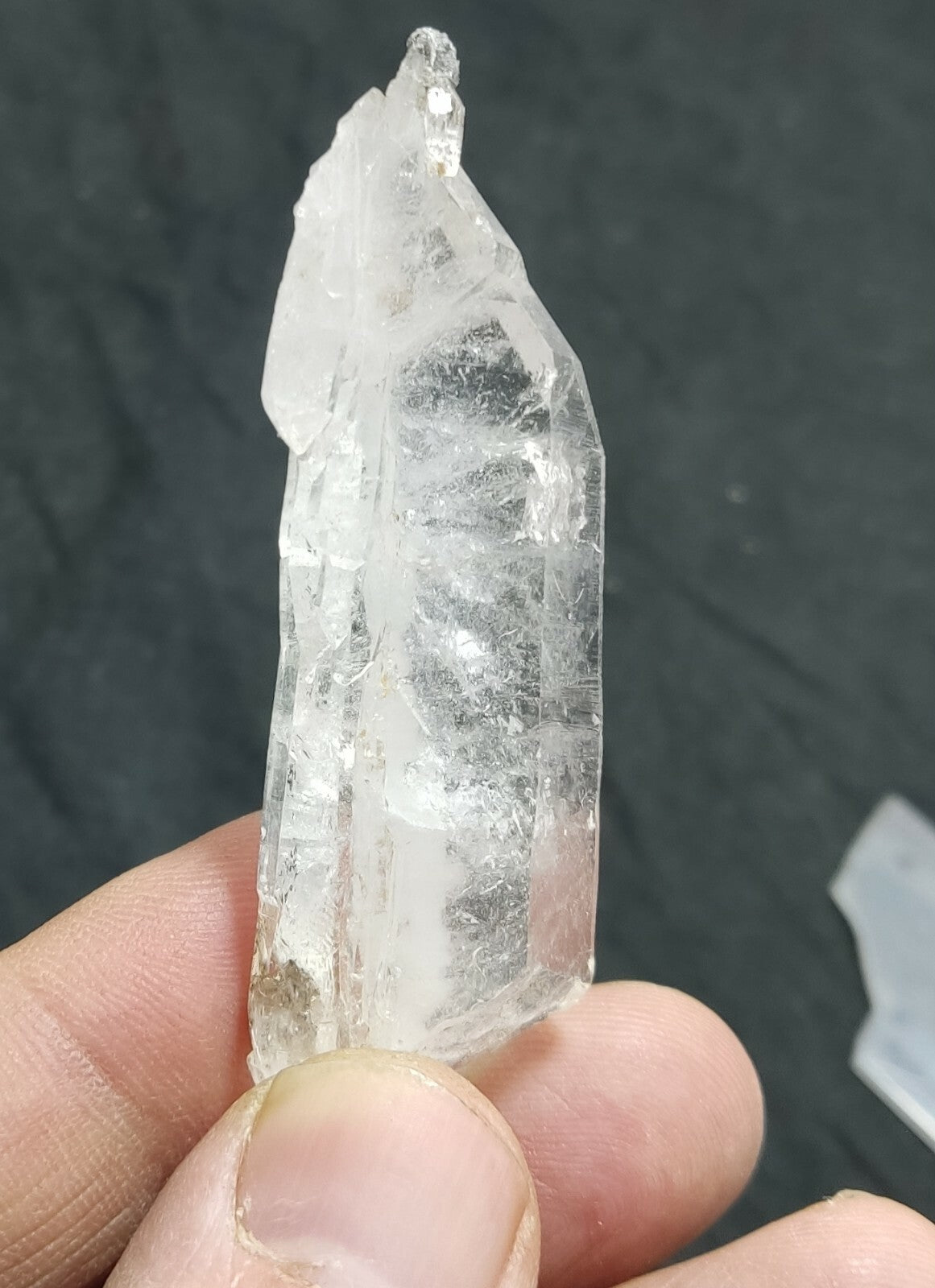 An amazing specimen of terminated faden Quartz crystal 22 grams