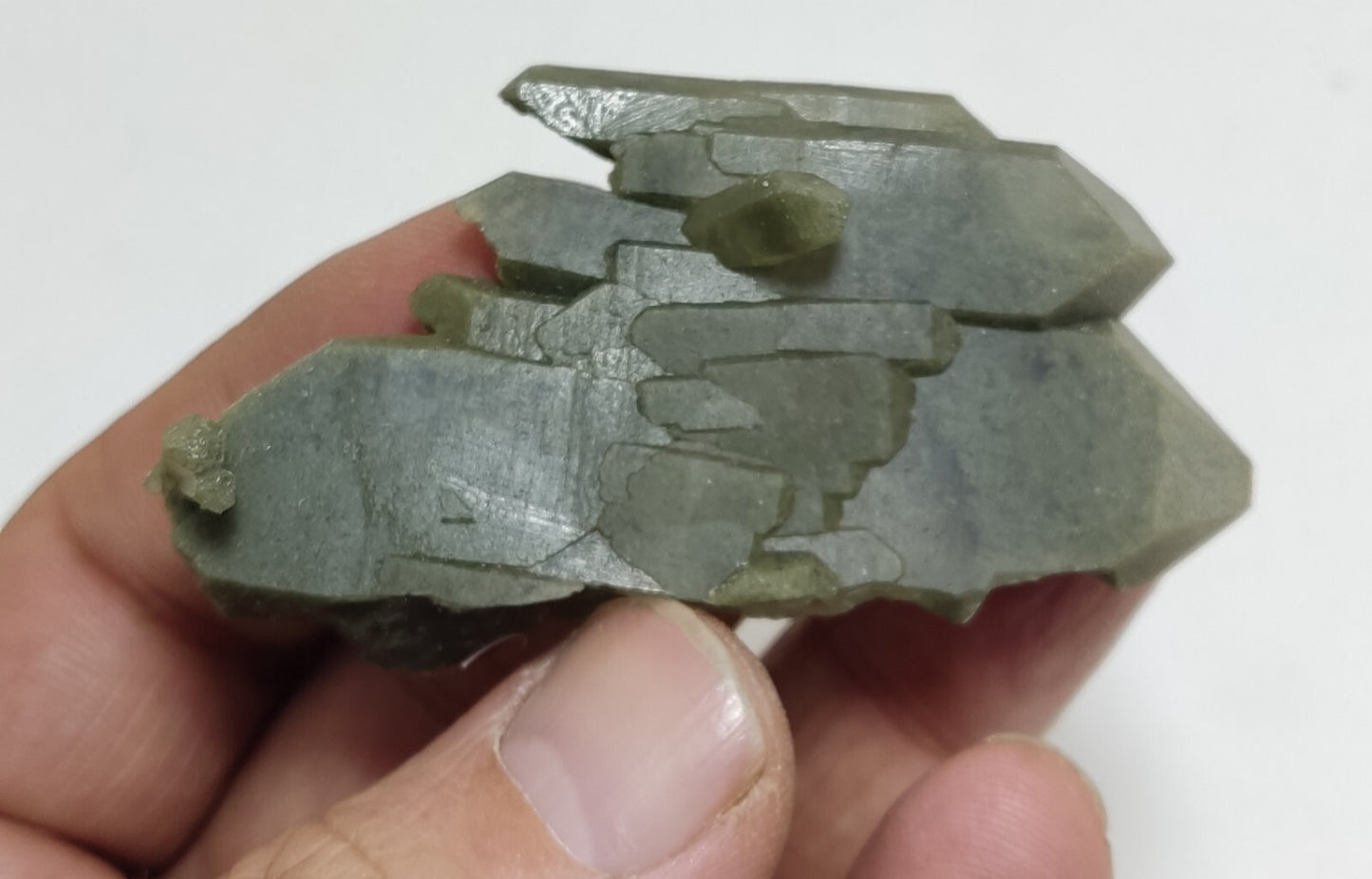 A very Aesthetic Natural beautifully terminated Chlorite Quartz cluster 31 grams