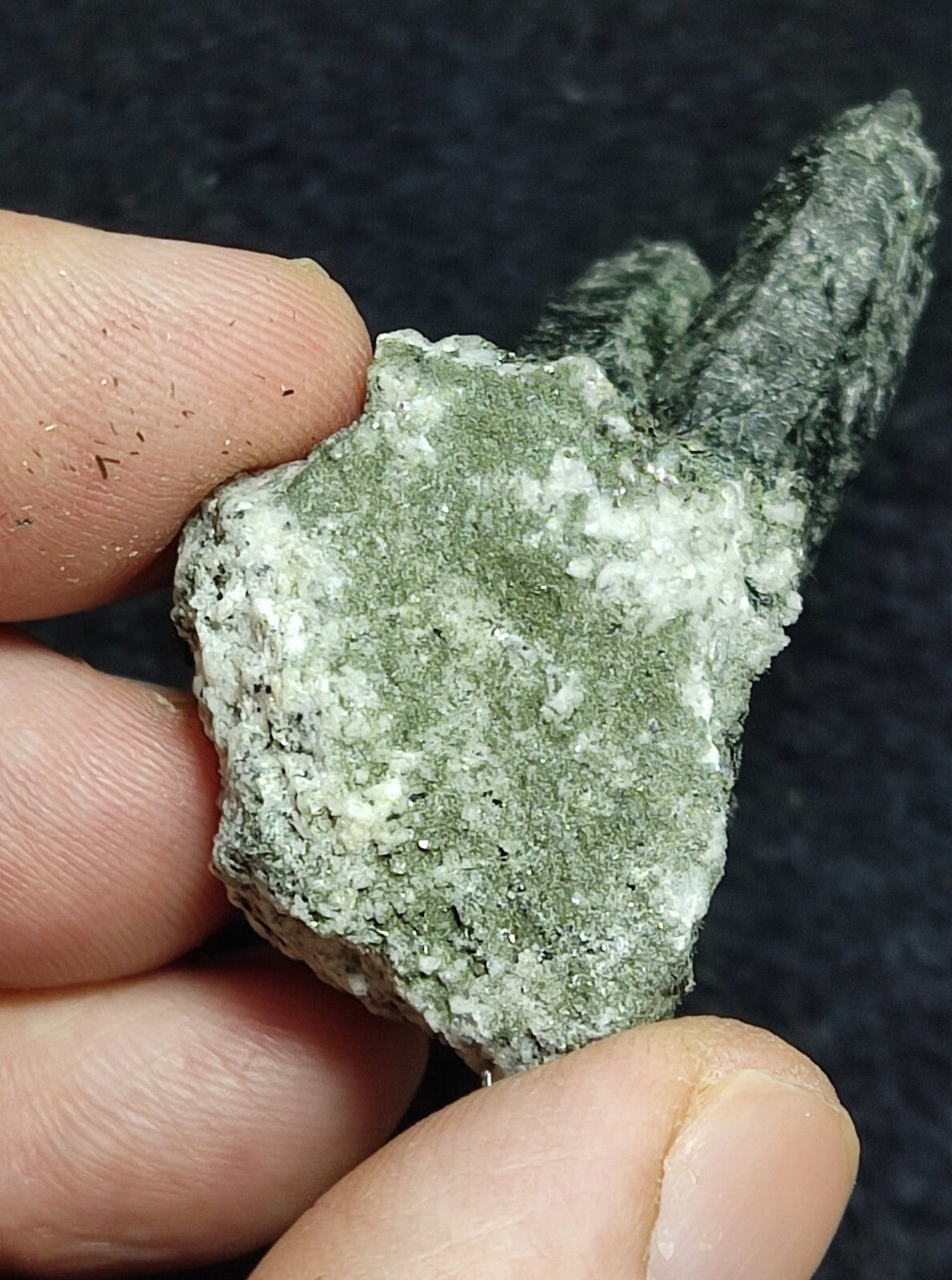 An Aesthetic Natural terminated Chlorite Quartz crystal specimen 32 grams