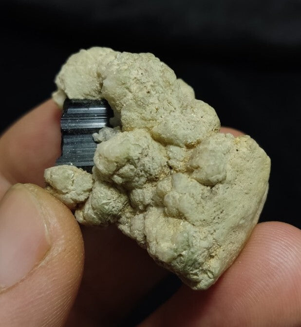 Natural Terminated Black Tourmaline Crystal on Matrix 35 grams