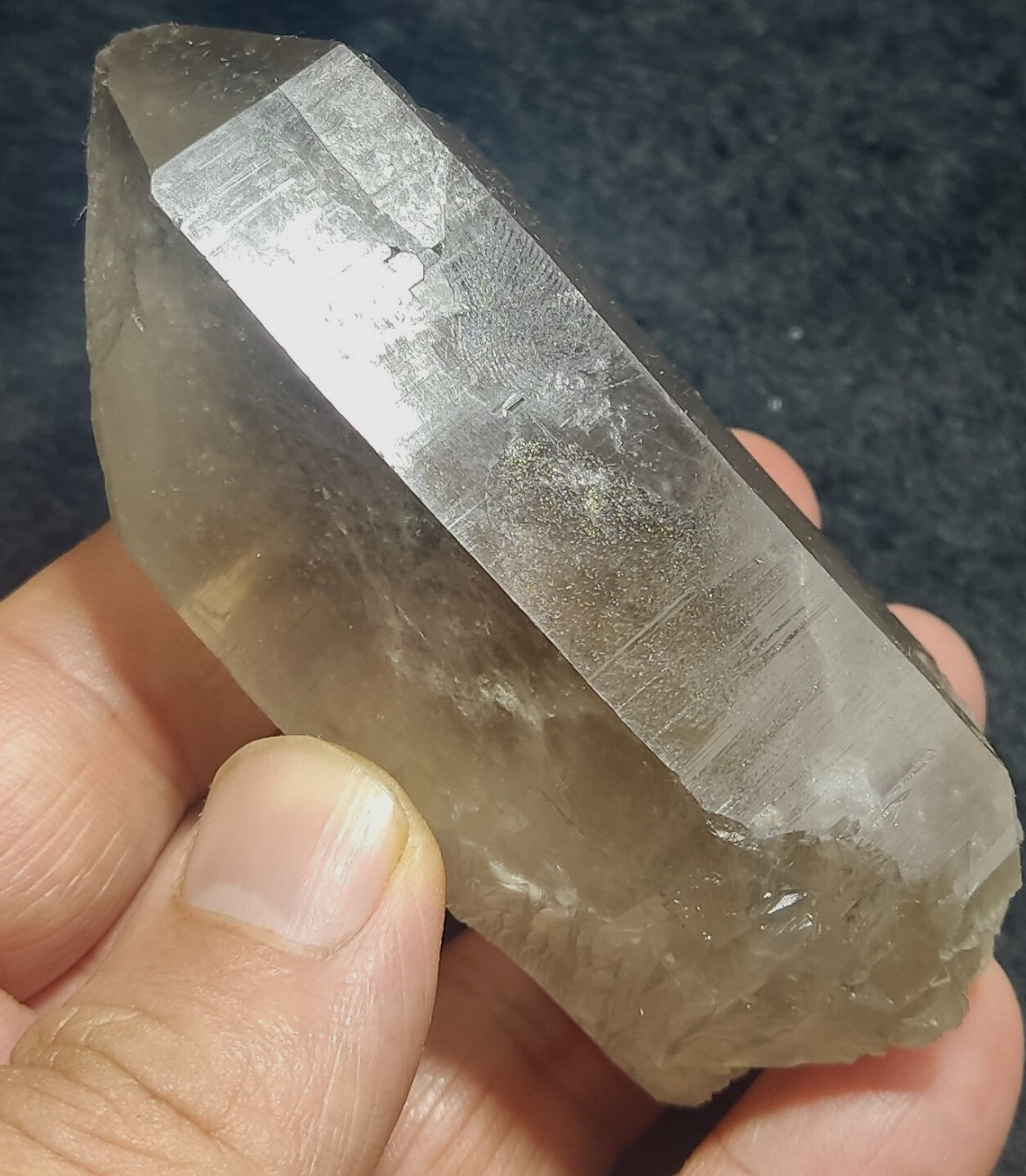 An Aesthetic Naturally terminated specimen of Smoky Quartz 217 grams