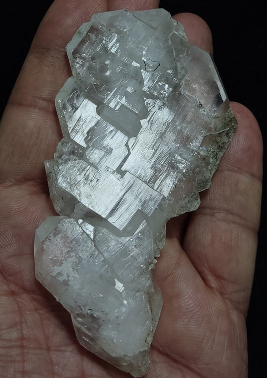 An Aesthetic terminated specimen of Faden Quartz crystal 107 grams
