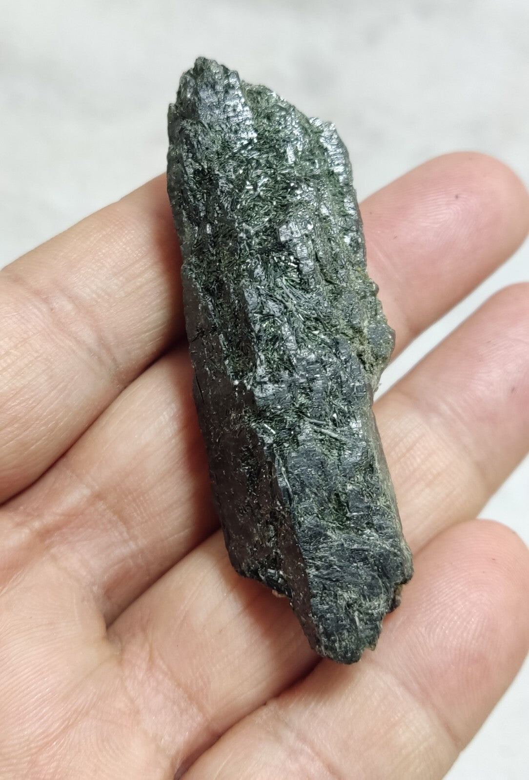 An Aesthetic Natural terminated Chlorite Quartz crystal specimen 42 grams
