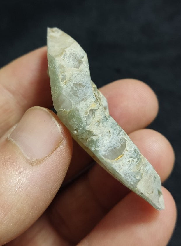 Terminated Smoky Light Blue Quartz with possibly Chlorite inclusions 24 grams