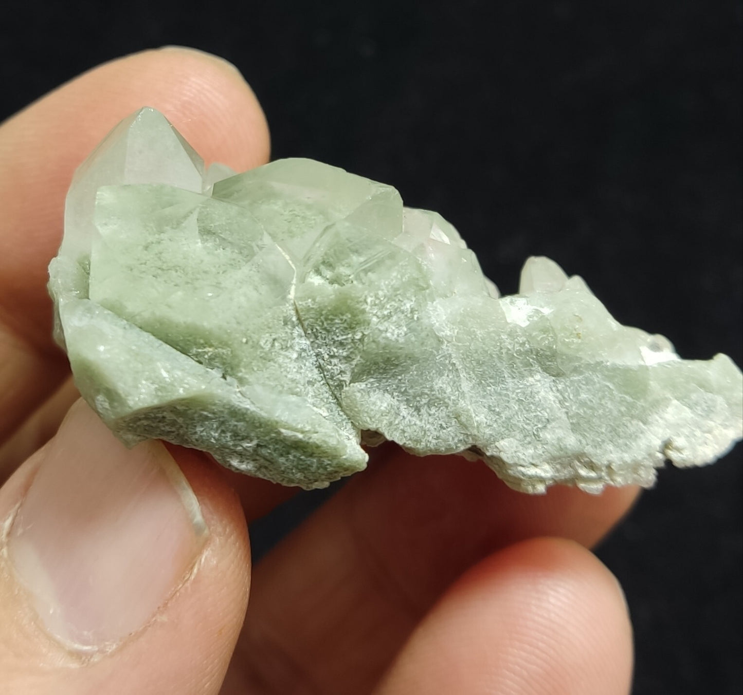 An Aesthetic Natural beautifully terminated Chlorite Quartz specimen 29 grams
