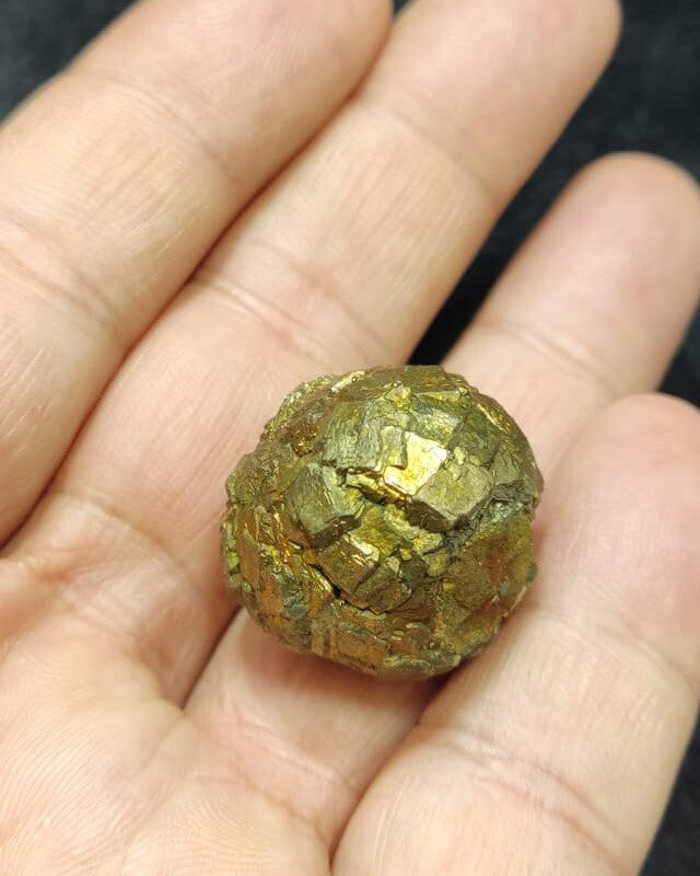 Natural Iridescent Pyrite Nodule Shape Specimen 36 Grams.