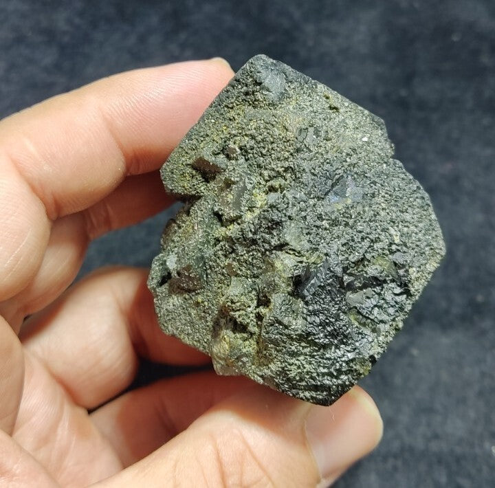 Dark Green Lusterous Epidote Crystal 226 grams