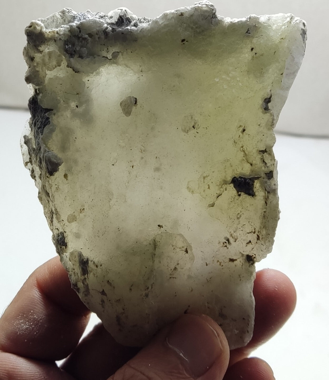 An Aesthetic Natural specimen of brucite with chromite 150 grams