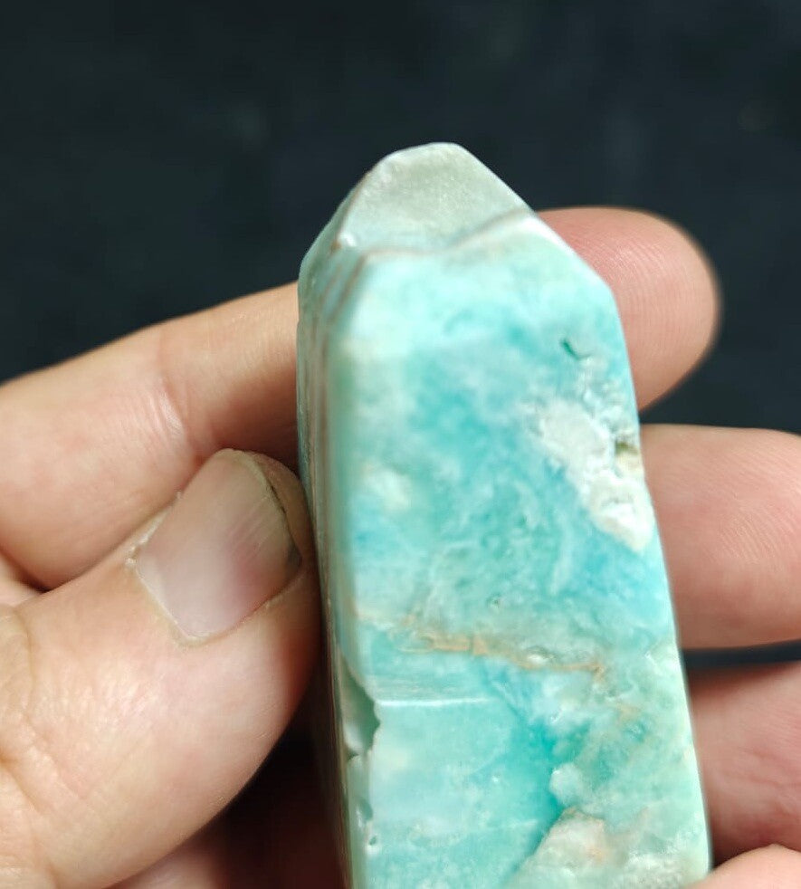 Blue Aragonite Tower 81 Grams.