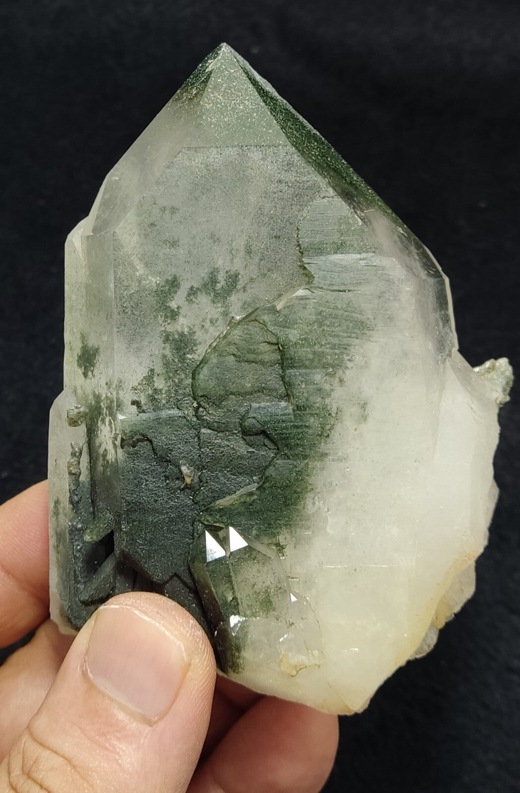 An Aesthetic terminated chlorite Quartz specimen 279 grams