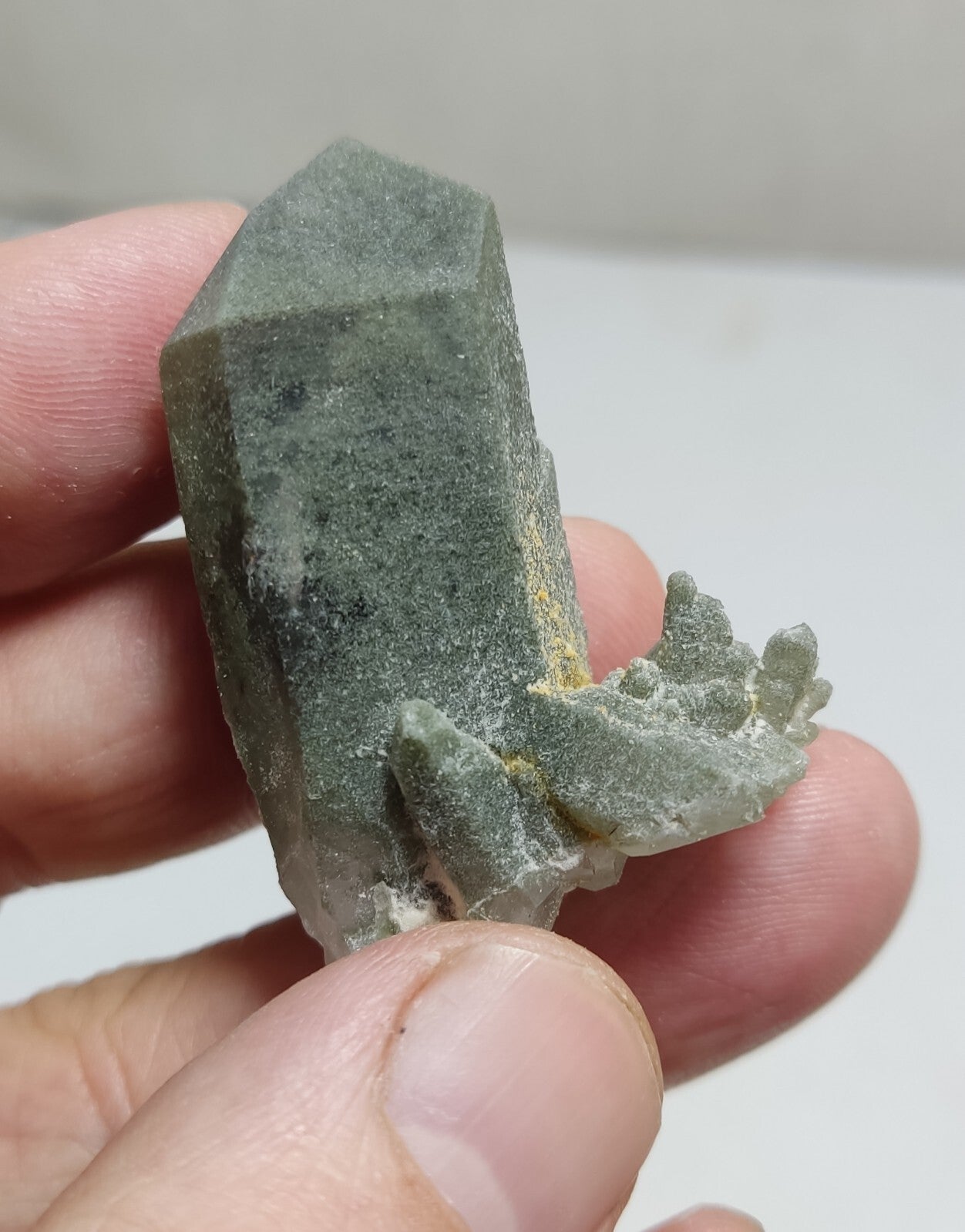 An Aesthetic Natural beautifully terminated Chlorite Quartz crystal 23 grams