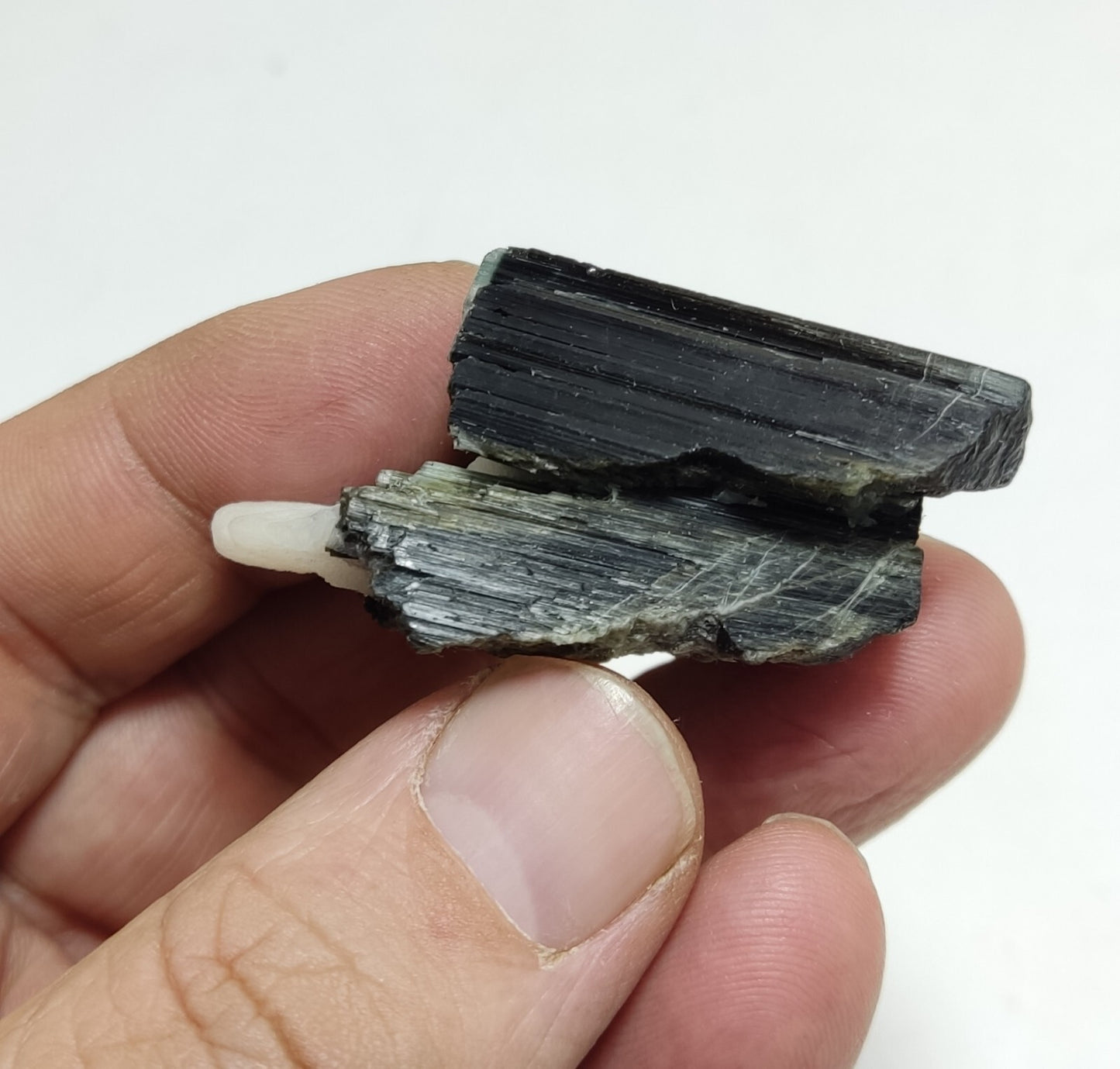 An aesthetic specimen of tourmaline crystals 36 grams