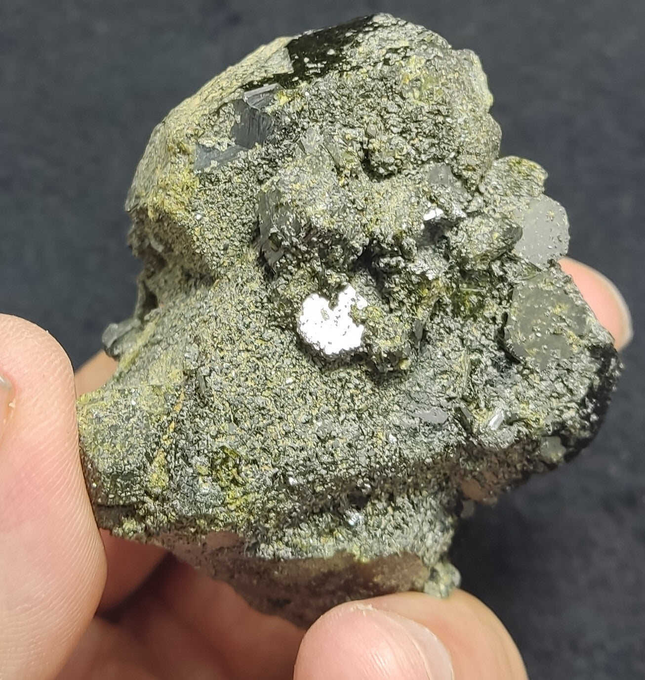 An Aesthetic Natural terminated epidote crystal specimen 224 grams