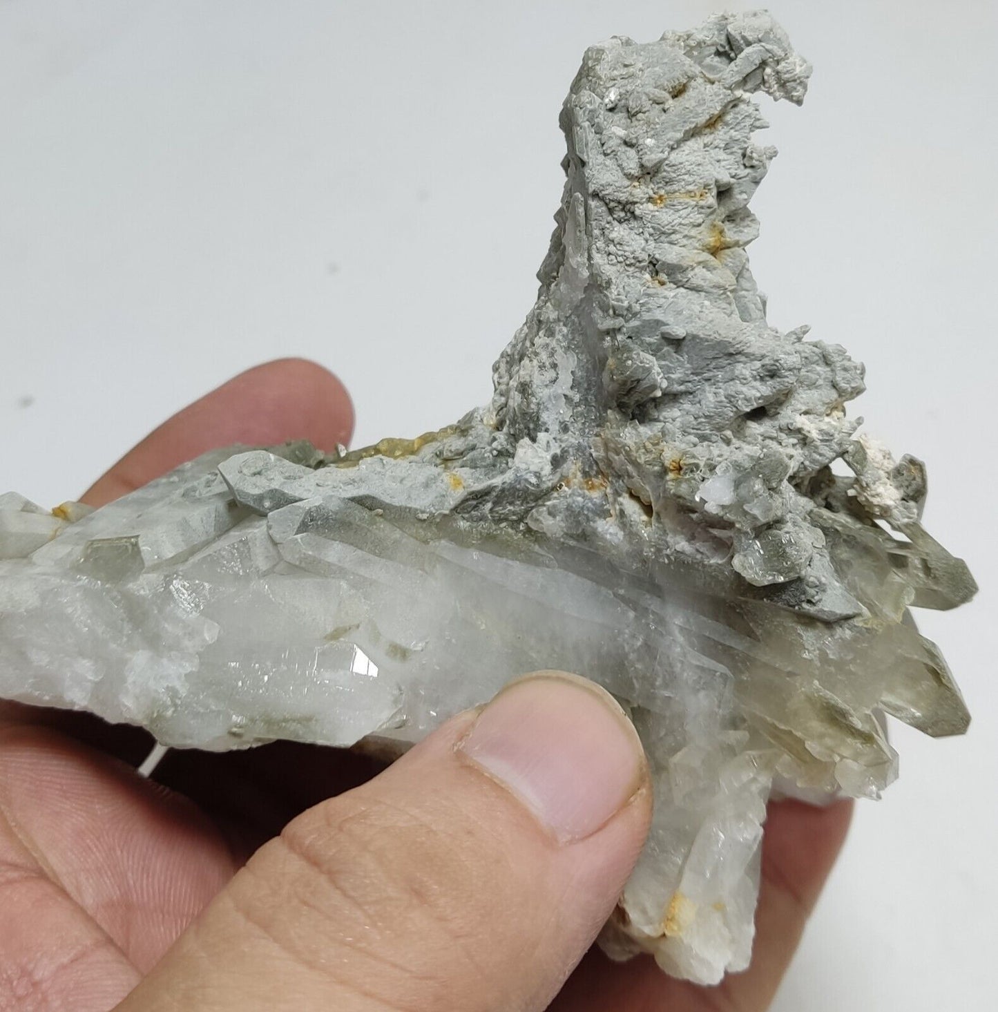 An Aesthetic Natural terminated chlorite Quartz specimen 210 grams