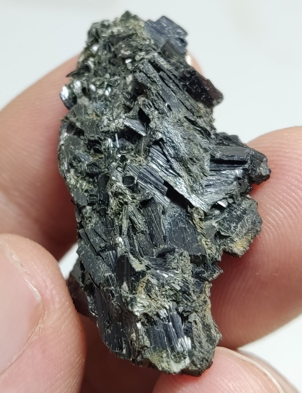 An aesthetic specimen of terminated aegirine crystal cluster 12 grams