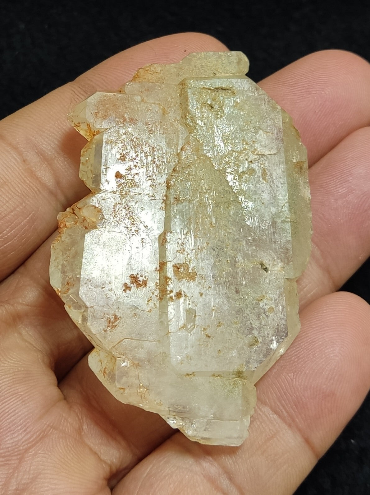 An Aesthetic terminated specimen of Faden Quartz crystal 47 grams