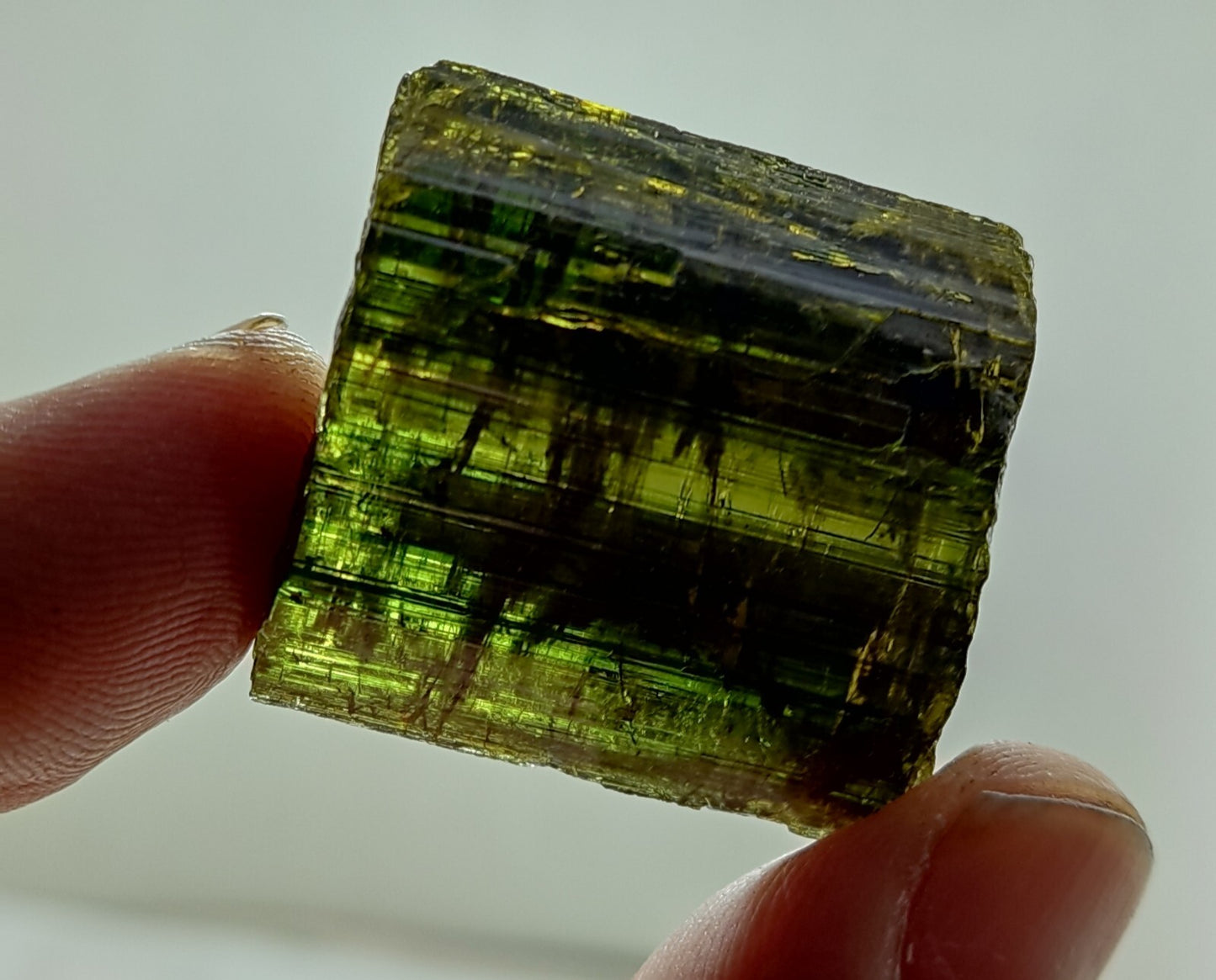 An Aesthetic specimen of epidote crystal 30 grams