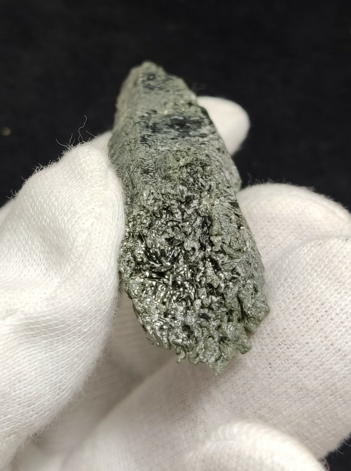 An Aesthetic Natural etched terminated Chlorite Quartz crystal specimen 39 grams