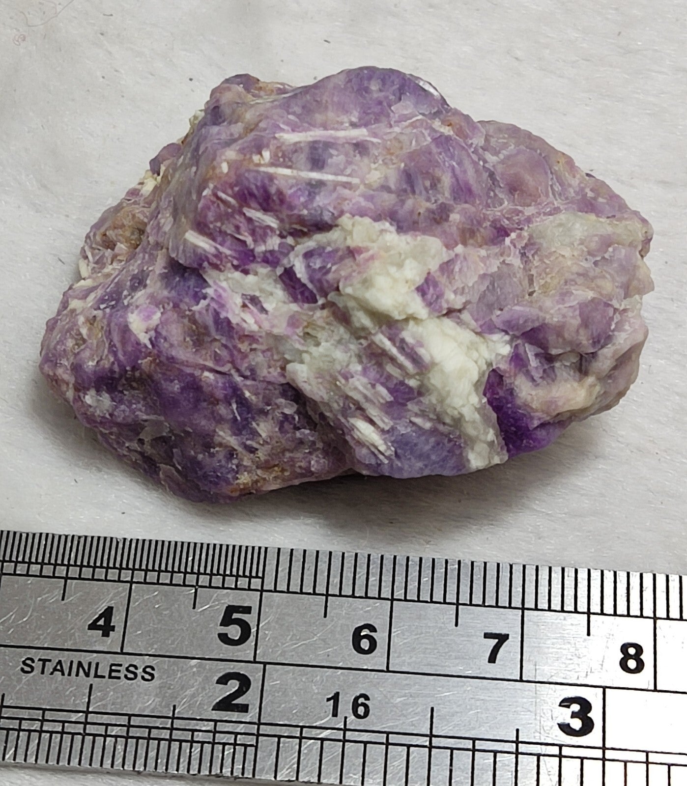 An amazing specimen of fluorescent rough hackmanite chunk 51 grams