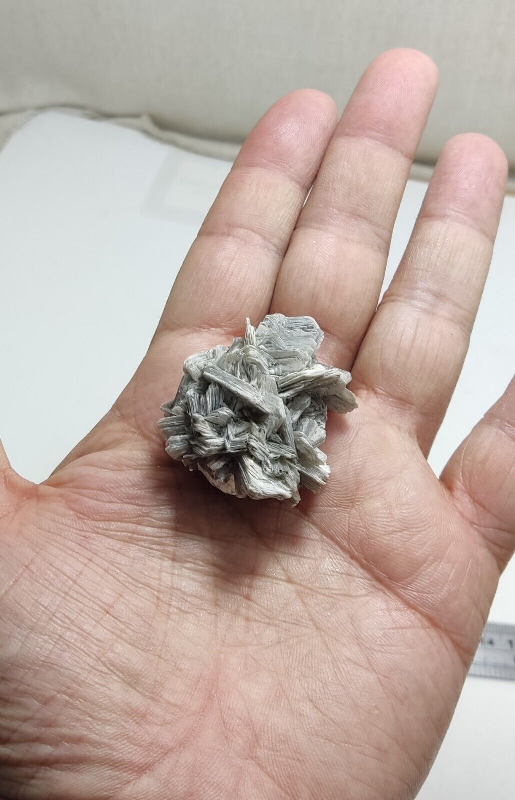 An Aesthetic specimen of muscovite cluster 25 grams