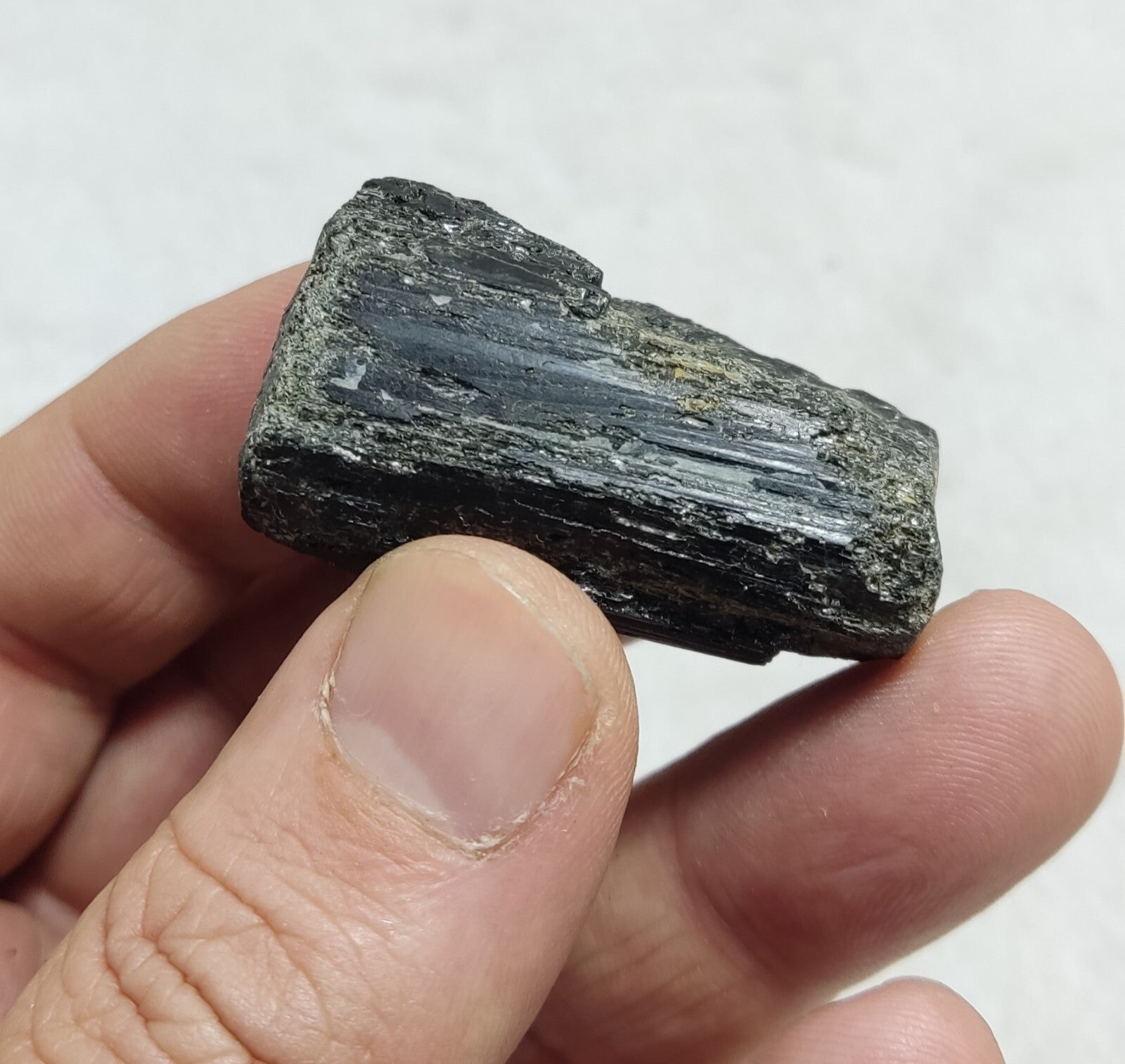 An amazing specimen of terminated black tourmaline 46 grams