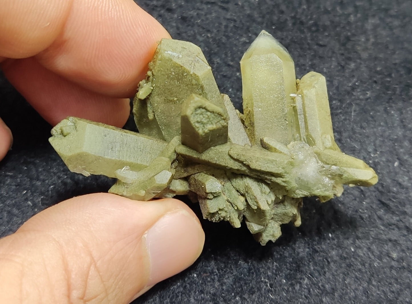 An Aesthetic specimen of chlorite quartz 23 grams